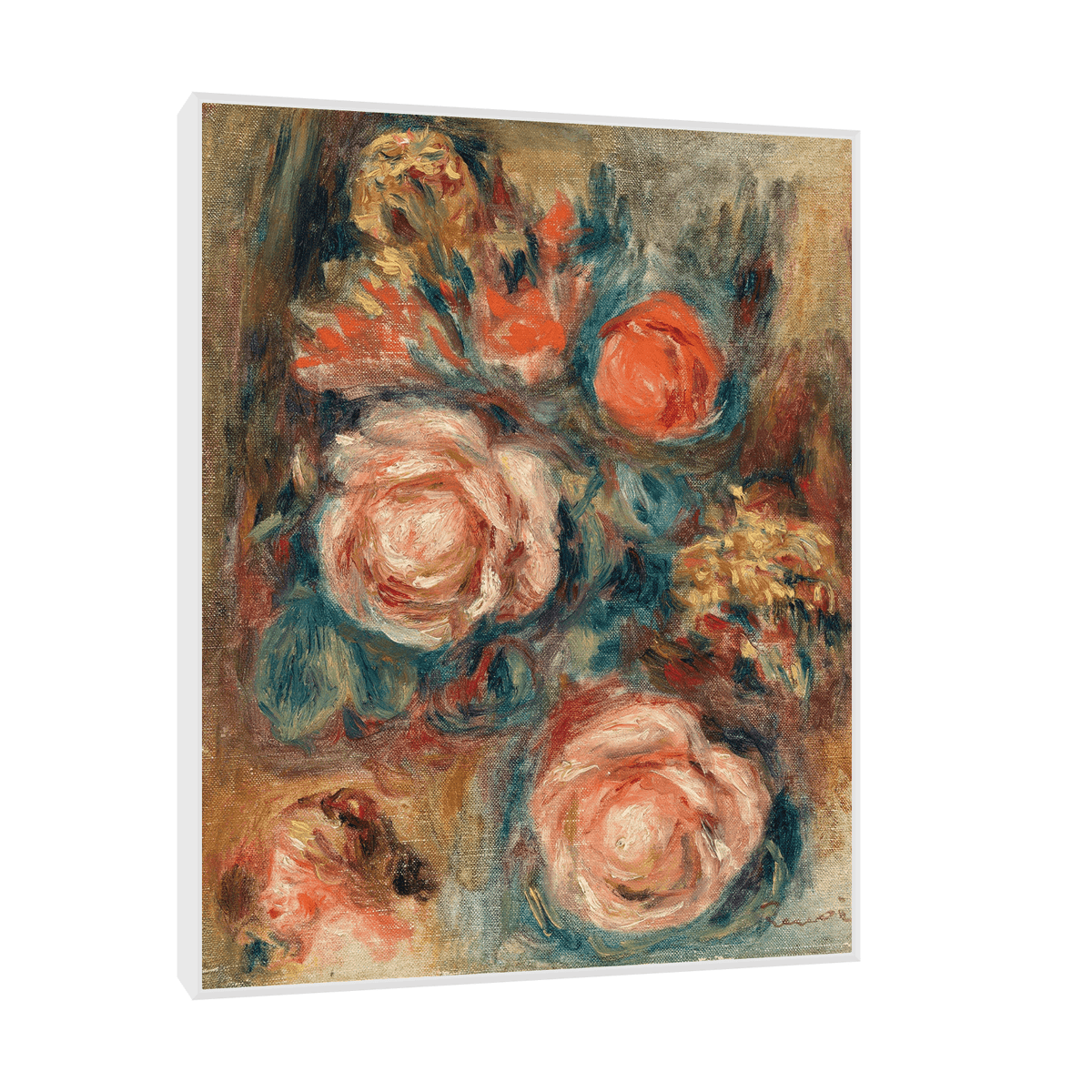 Bouquet of Roses, Pierre-Auguste Renoir - ArtDeco Canvas