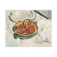 Bowl Of Fruit, George Leslie Hunter - ArtDeco Canvas