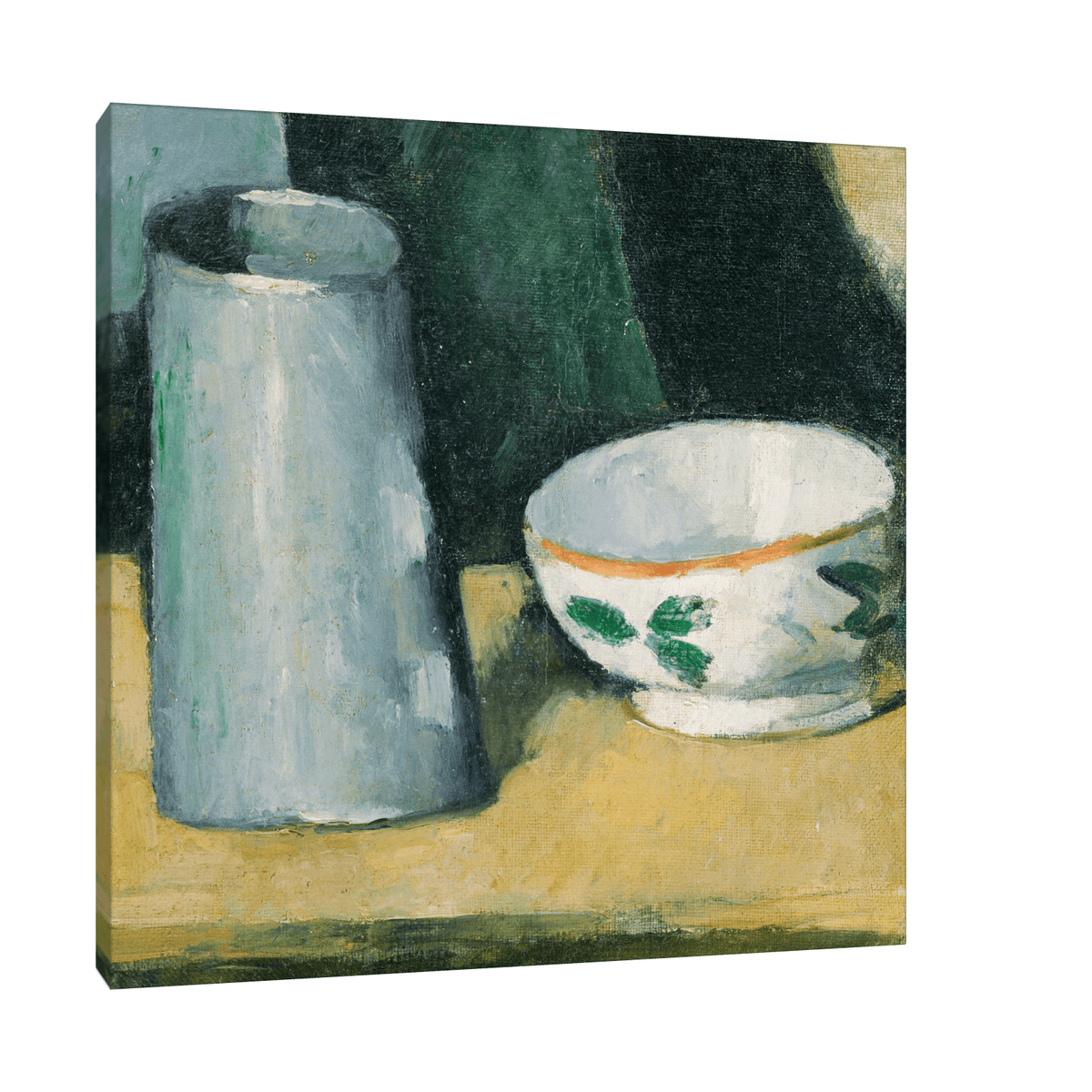 Bowl and Milk-Jug, Paul Cézanne - ArtDeco Canvas