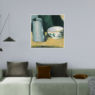 Bowl and Milk-Jug, Paul Cézanne - ArtDeco Canvas
