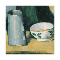 Bowl and Milk-Jug, Paul Cézanne - ArtDeco Canvas