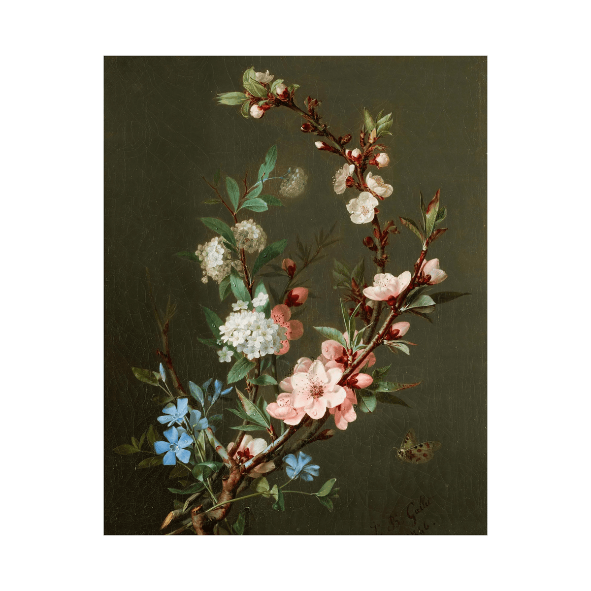 Branches Of Cherry Blossom, Jean-Baptiste Gallet - ArtDeco Canvas