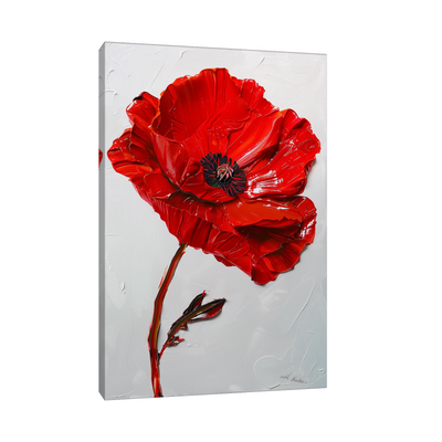 Bright red flower