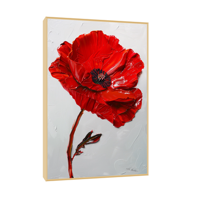 Bright red flower