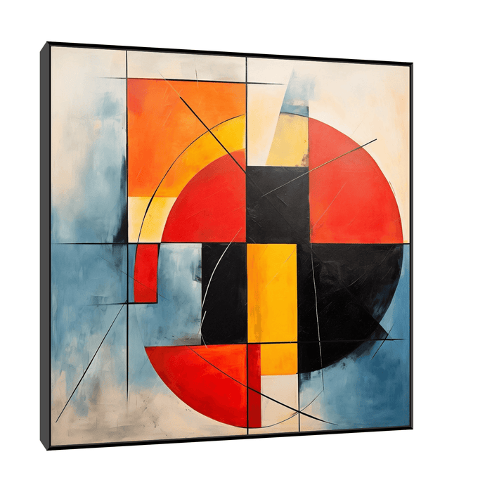 Broken circle abstract forms - ArtDeco Canvas