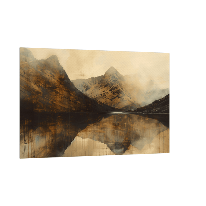 Brown landscape - ArtDeco Canvas