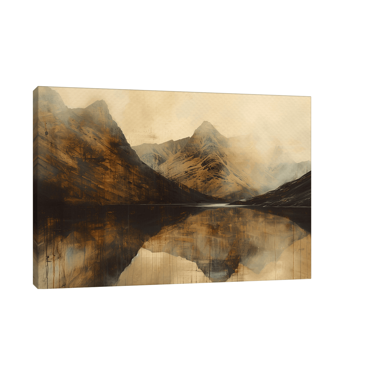 Brown landscape - ArtDeco Canvas