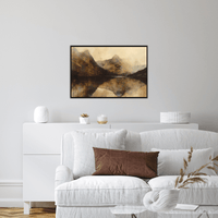 Brown landscape - ArtDeco Canvas