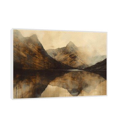 Brown landscape - ArtDeco Canvas