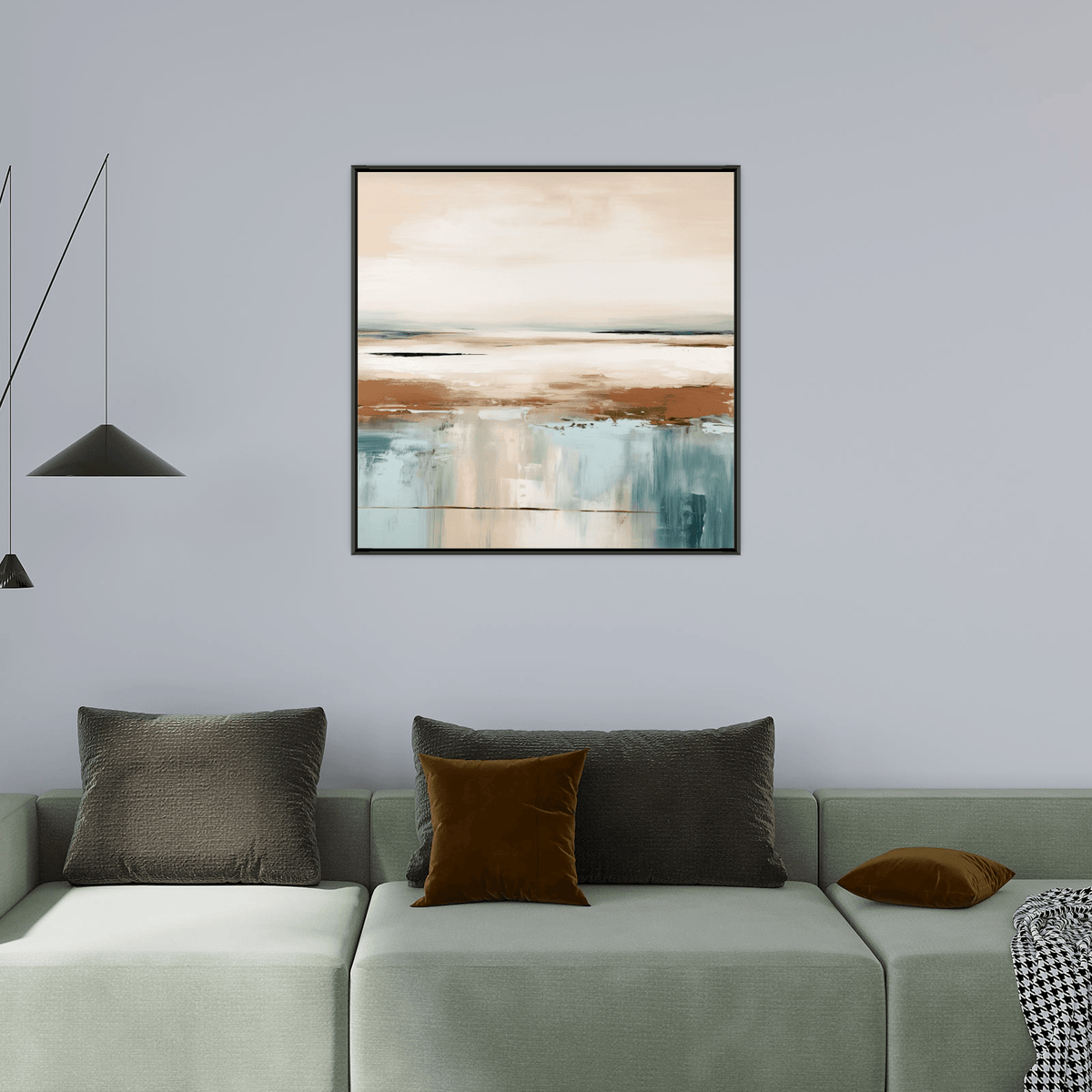 Brown reflection - ArtDeco Canvas