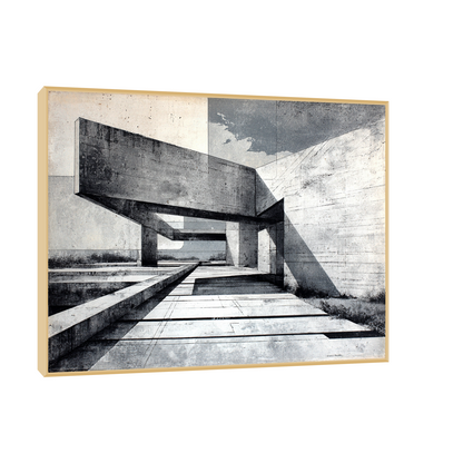 Brutalist Architecture Drawing