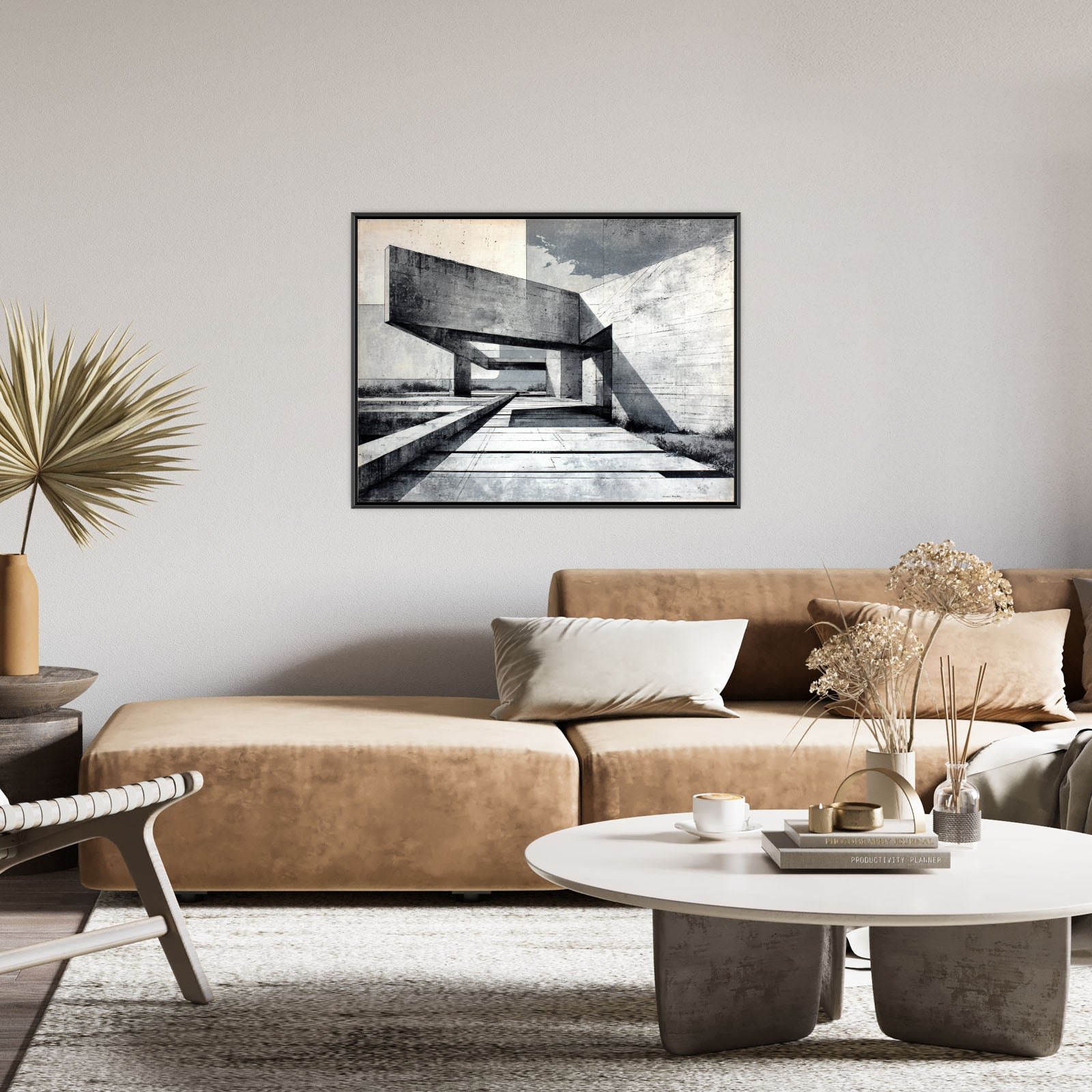 Brutalist Architecture Drawing