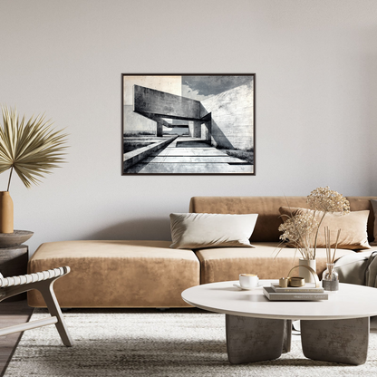 Brutalist Architecture Drawing