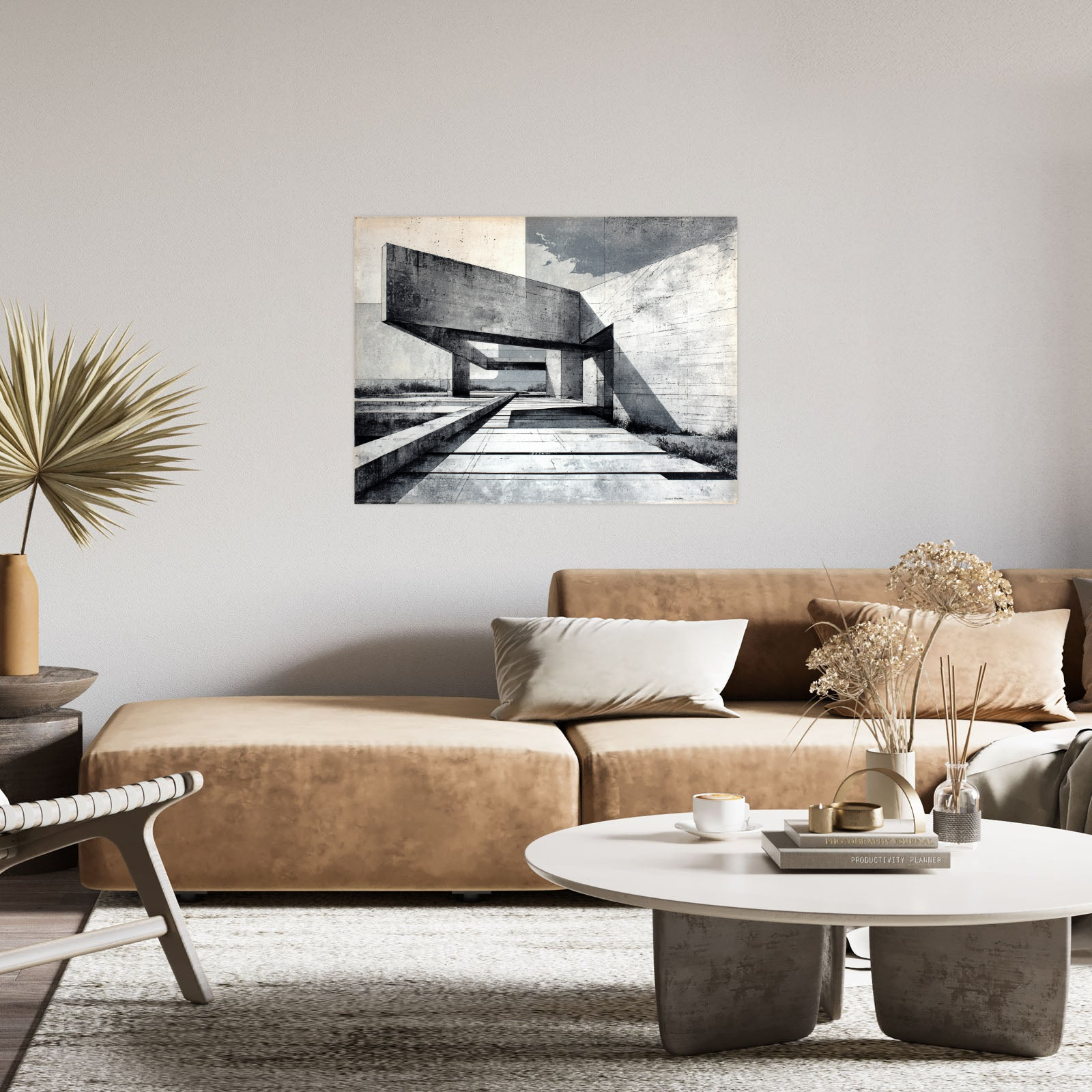 Brutalist Architecture Drawing