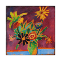 Bunte Blumen, Alexej von Jawlensky - ArtDeco Canvas