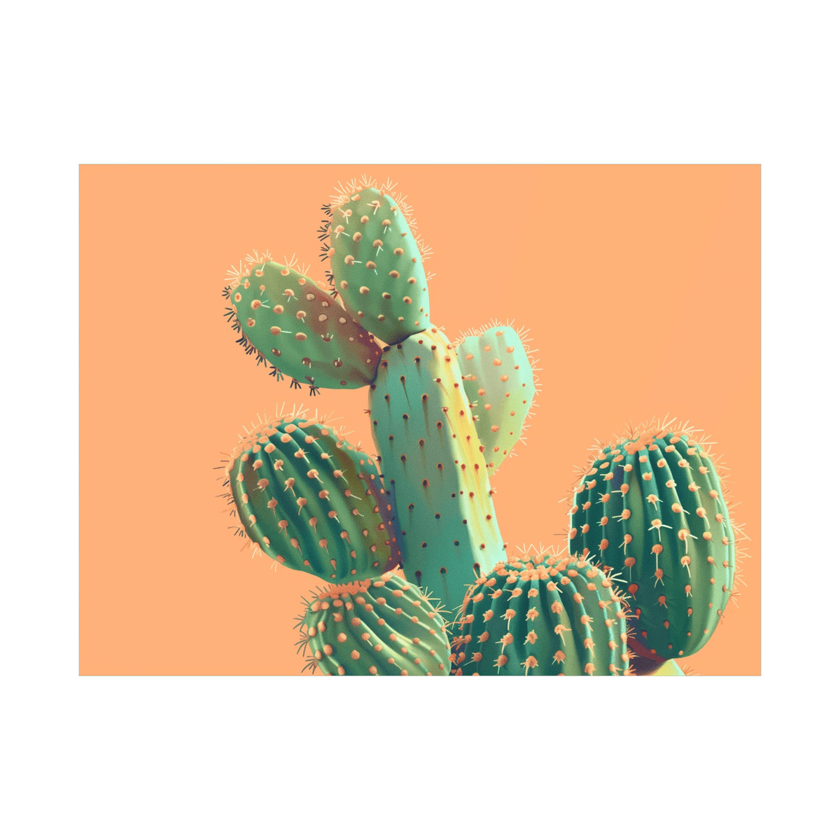 Cactus series l - ArtDeco Canvas