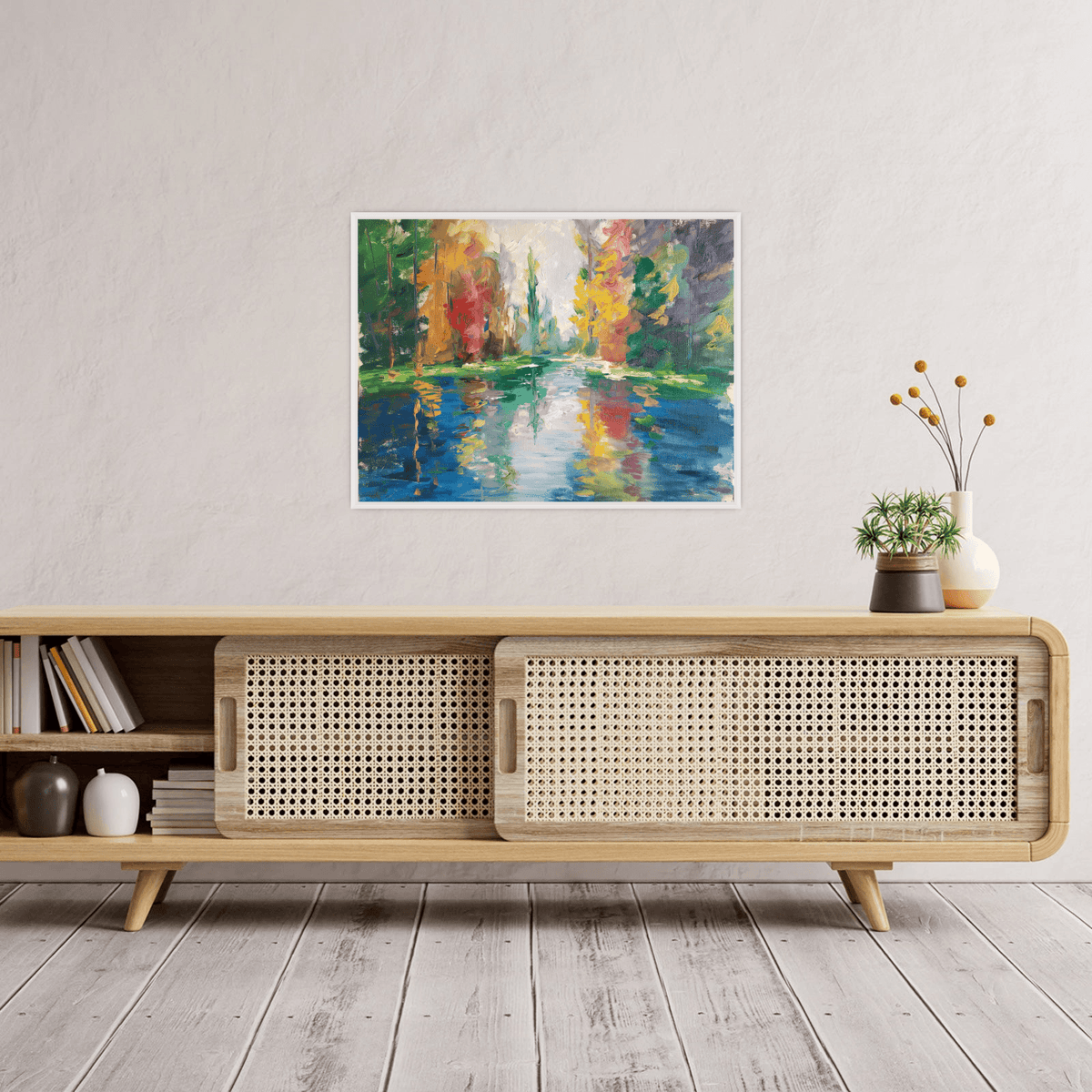 Calm lake - ArtDeco Canvas