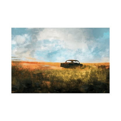 Car in the field