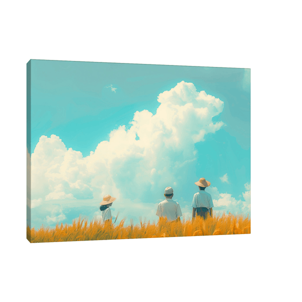 Checking barley field - ArtDeco Canvas