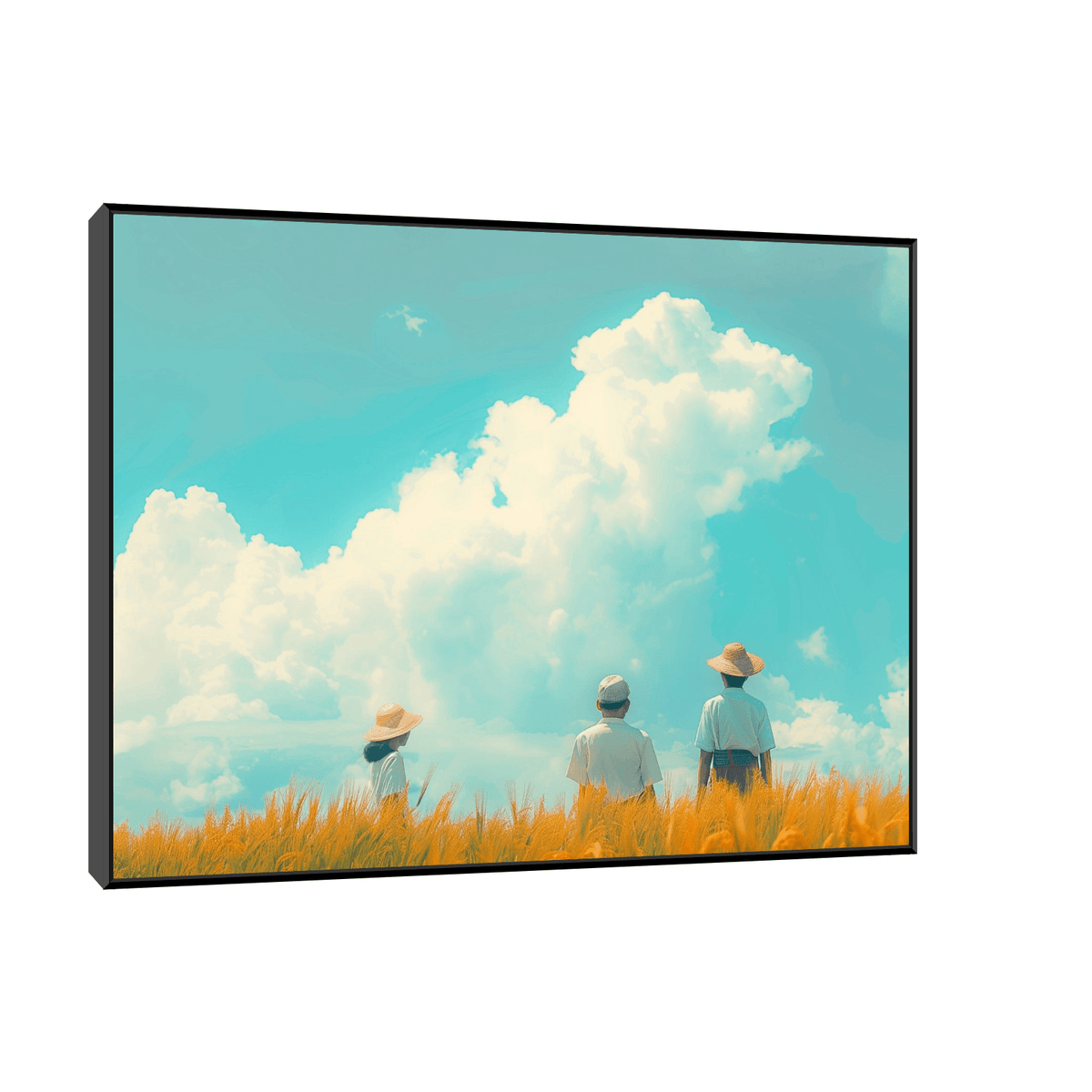 Checking barley field - ArtDeco Canvas