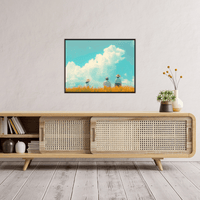 Checking barley field - ArtDeco Canvas