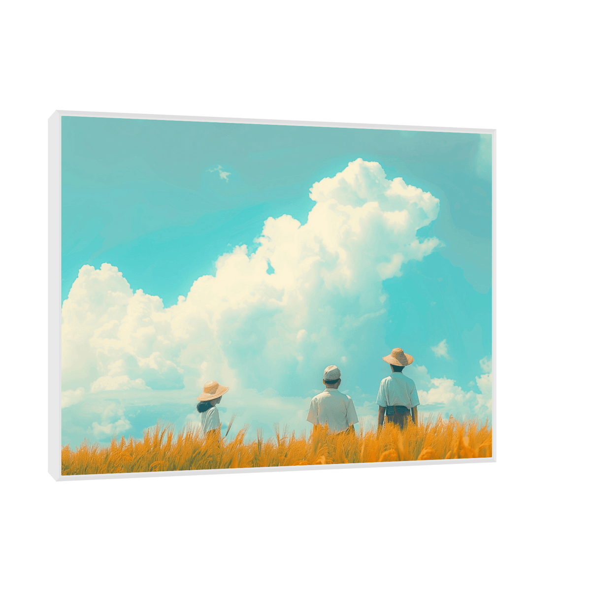 Checking barley field - ArtDeco Canvas