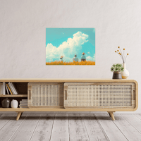 Checking barley field - ArtDeco Canvas