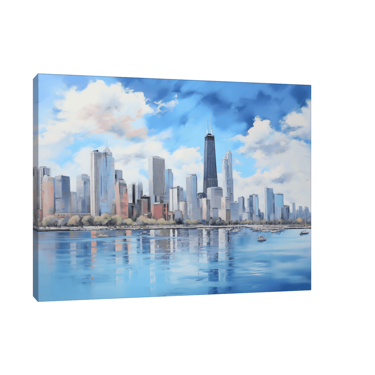 Chicago panorama - ArtDeco Canvas