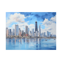 Chicago panorama - ArtDeco Canvas