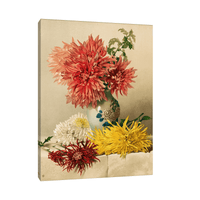 Chrysanthemums, William Duffield - ArtDeco Canvas