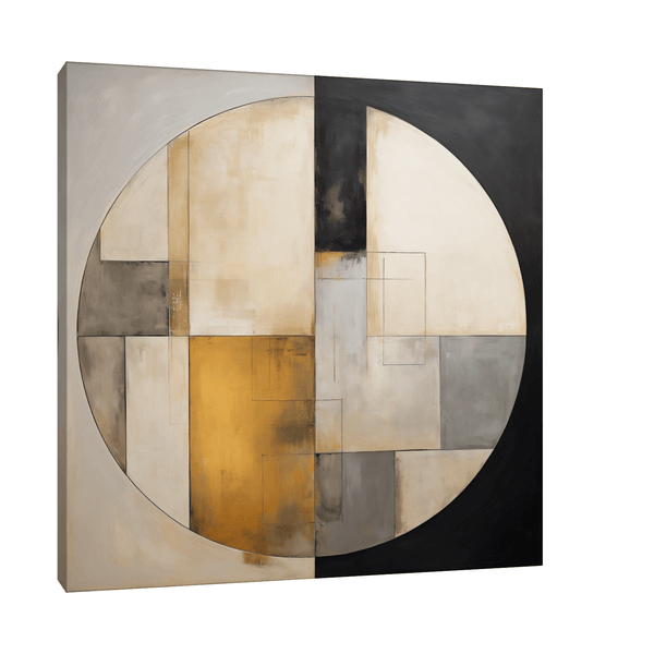 Circle of geometric shapes - ArtDeco Canvas