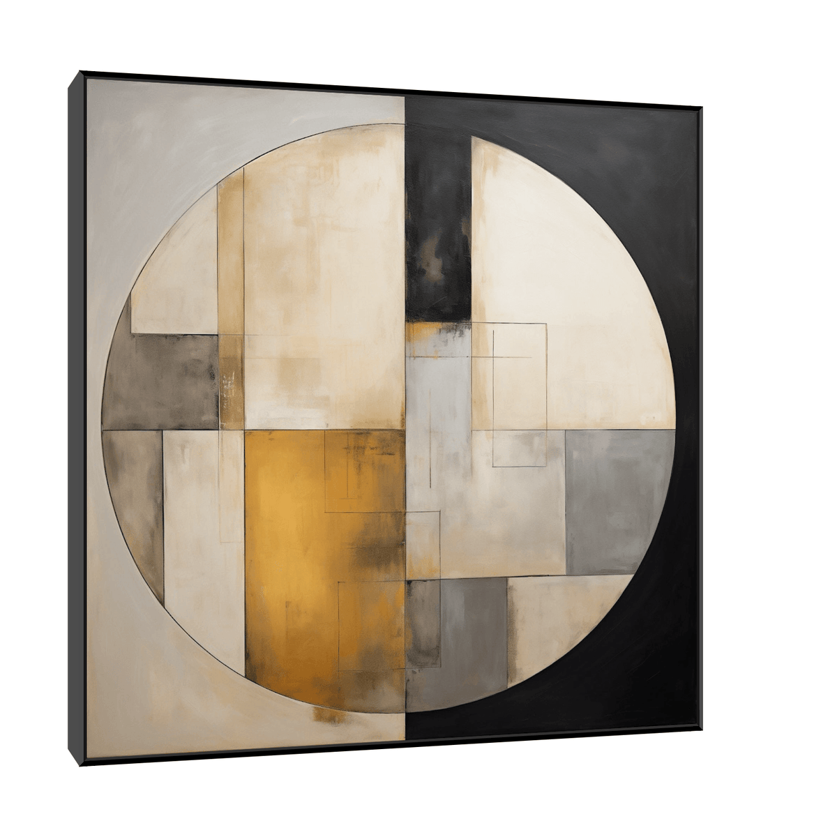 Circle of geometric shapes - ArtDeco Canvas