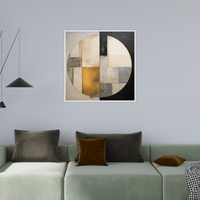 Circle of geometric shapes - ArtDeco Canvas