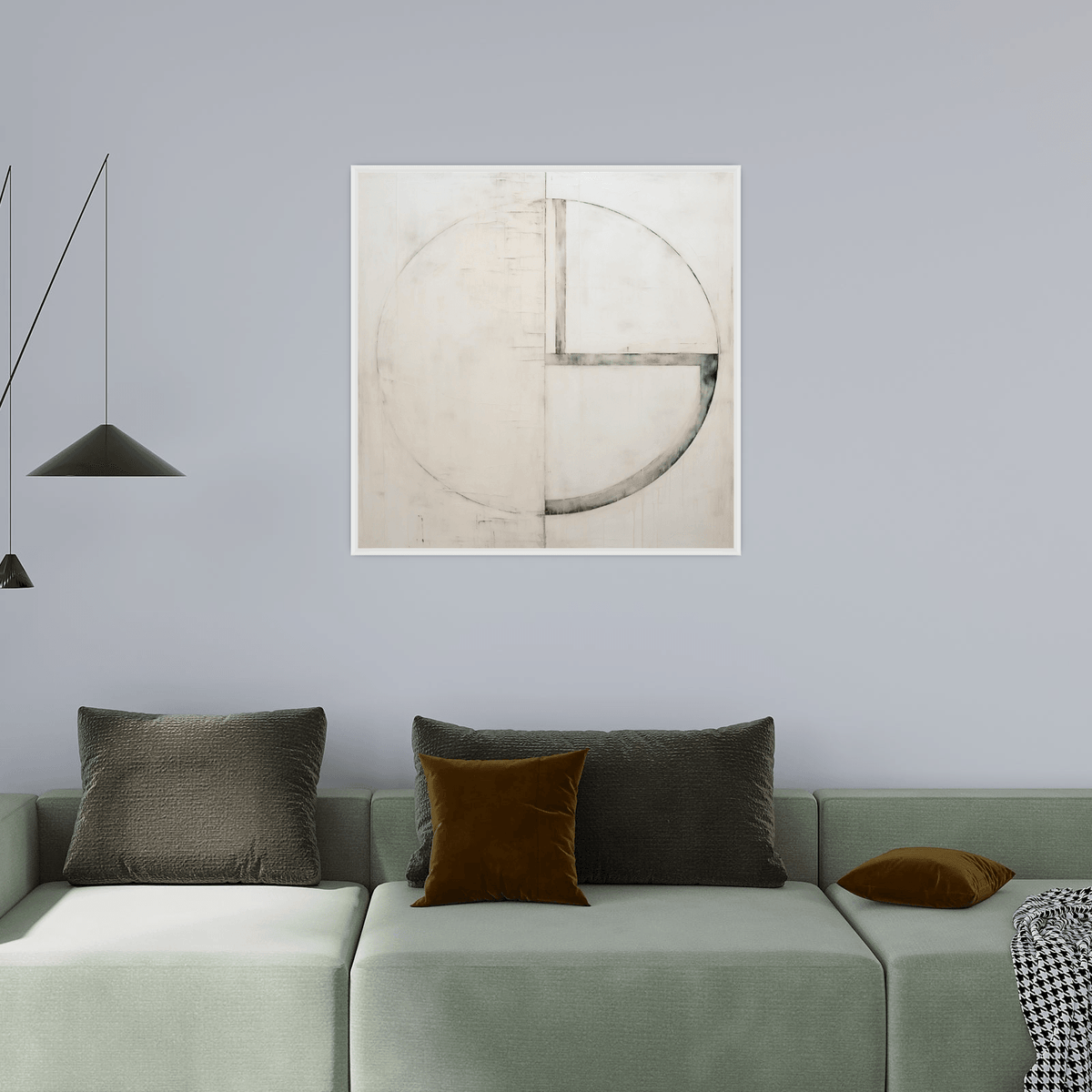 Circle outlined ll - ArtDeco Canvas