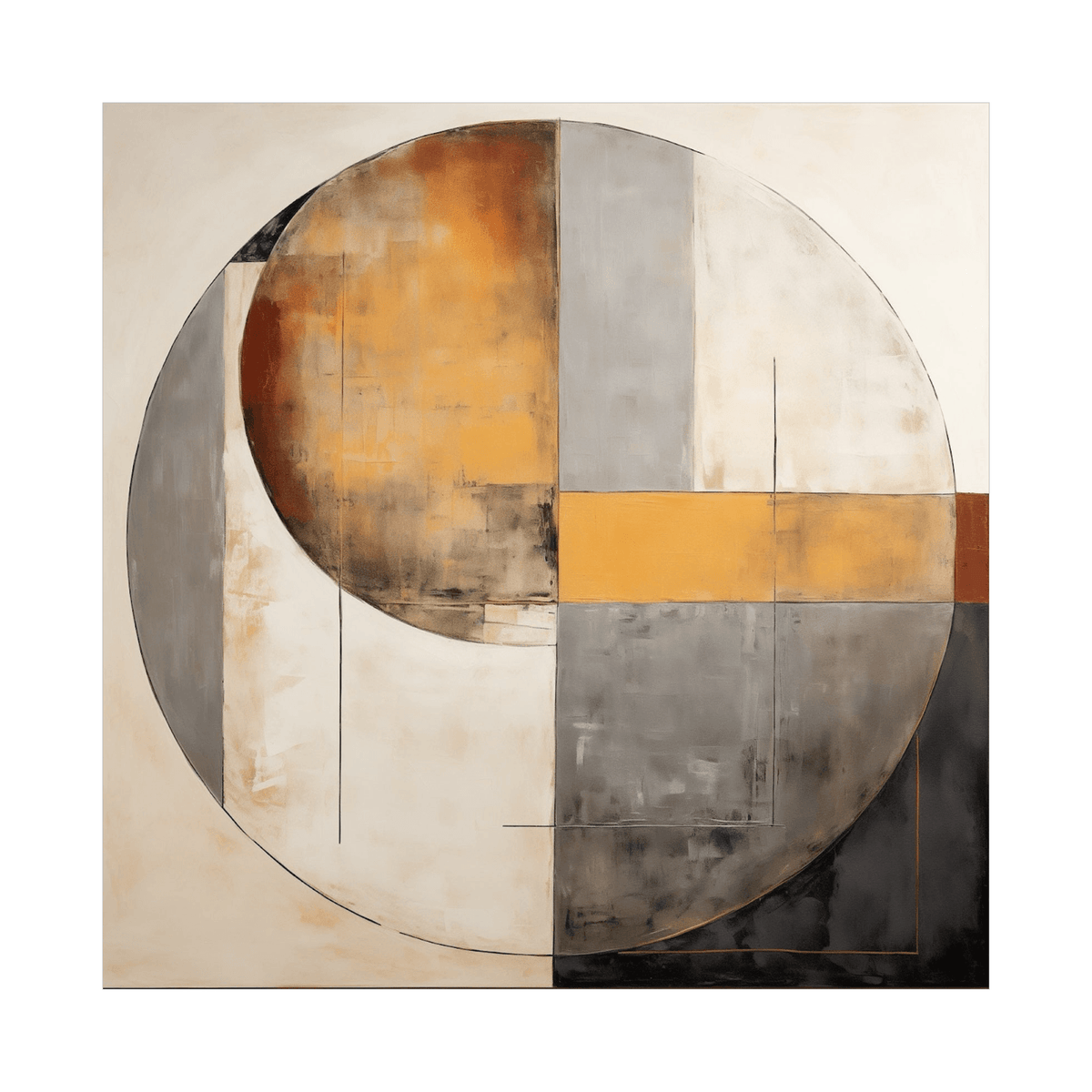 Circular frequencies - ArtDeco Canvas