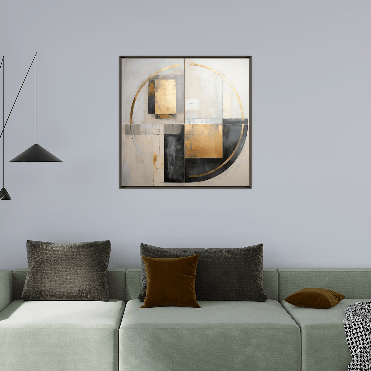 Circular frequencies ll - ArtDeco Canvas