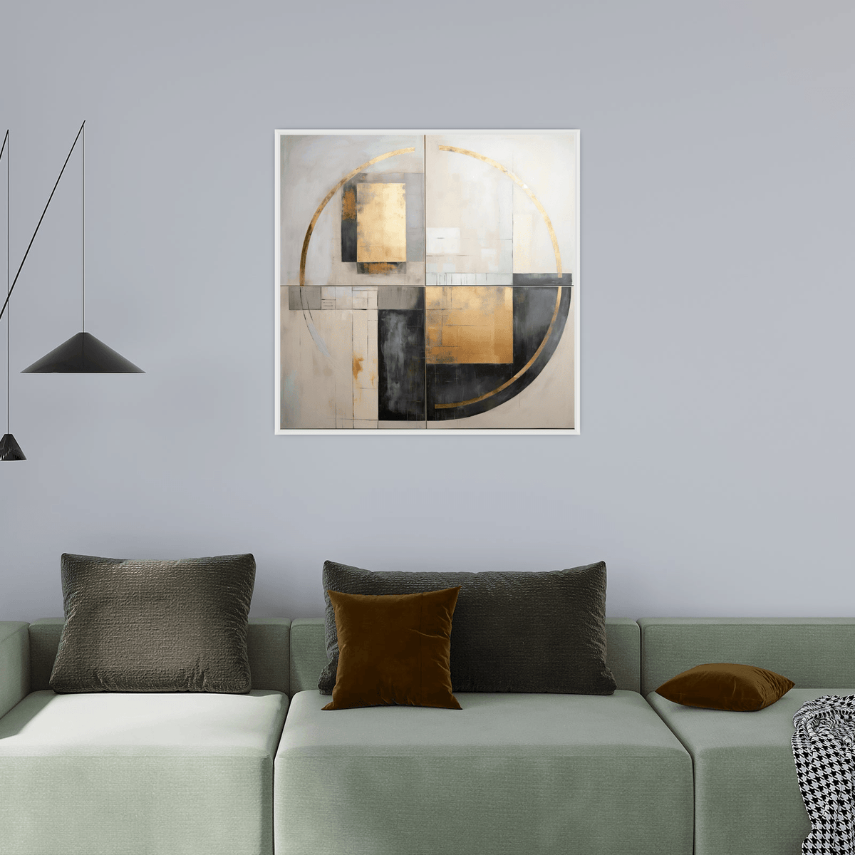 Circular frequencies ll - ArtDeco Canvas