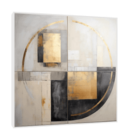 Circular frequencies ll - ArtDeco Canvas