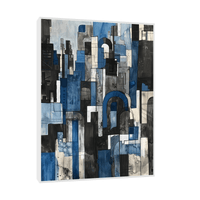 City in blue - ArtDeco Canvas