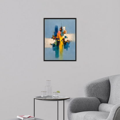 City of Color – Abstract Geometric Composition with Reflections