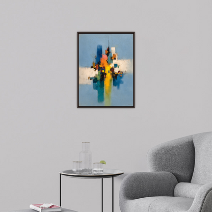 City of Color – Abstract Geometric Composition with Reflections