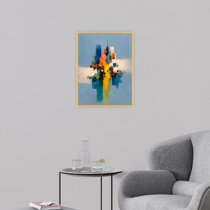 City of Color – Abstract Geometric Composition with Reflections