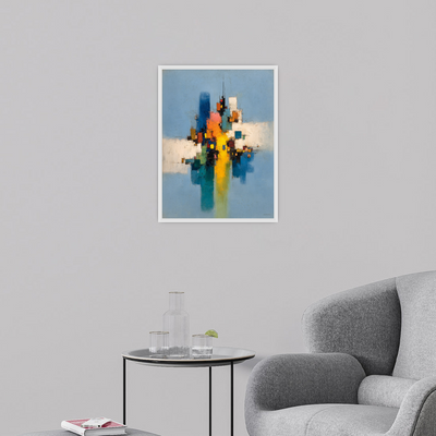 City of Color – Abstract Geometric Composition with Reflections