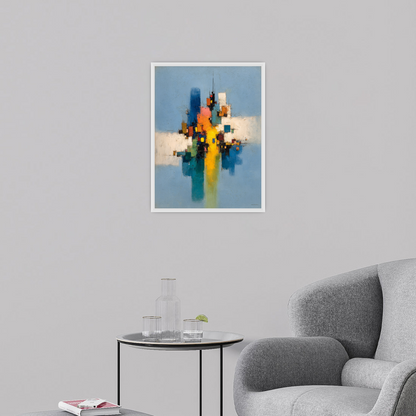 City of Color – Abstract Geometric Composition with Reflections
