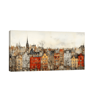 City panorama l - ArtDeco Canvas