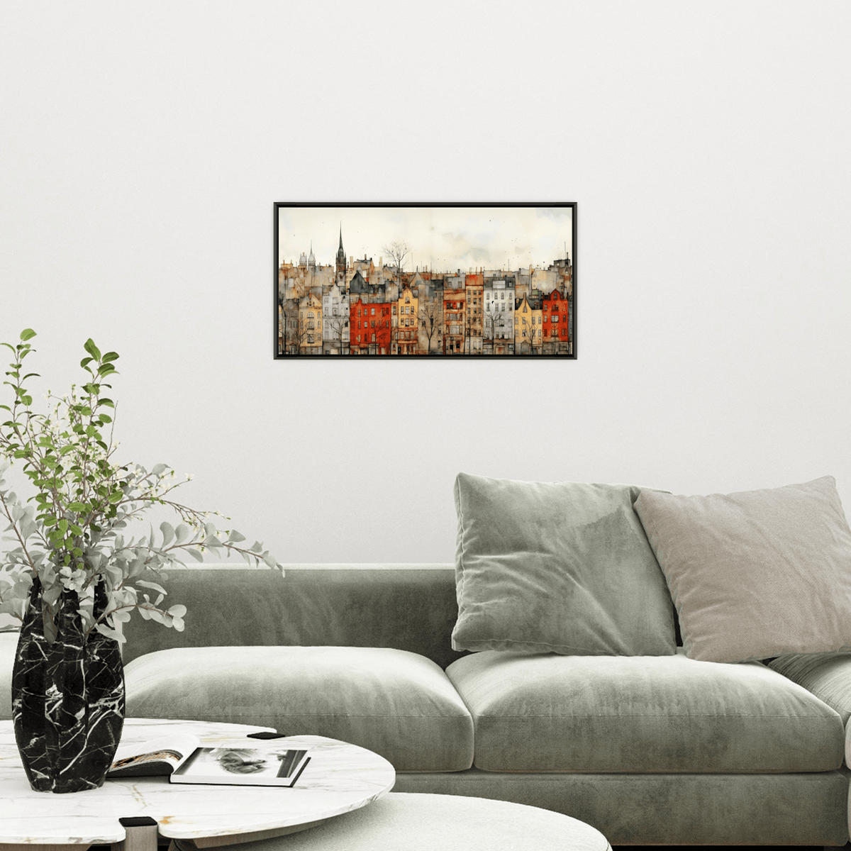 City panorama l - ArtDeco Canvas