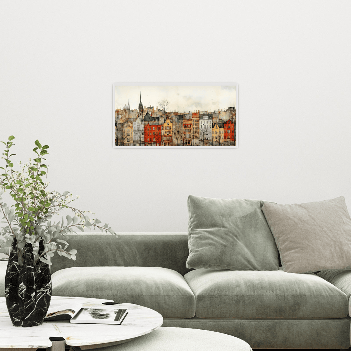 City panorama l - ArtDeco Canvas