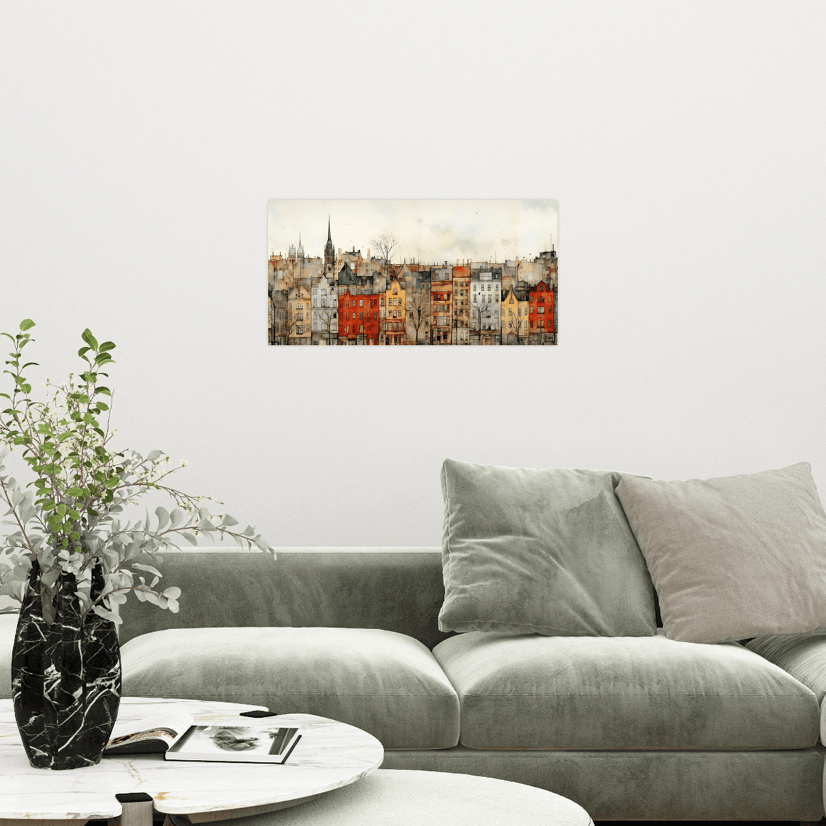 City panorama l - ArtDeco Canvas