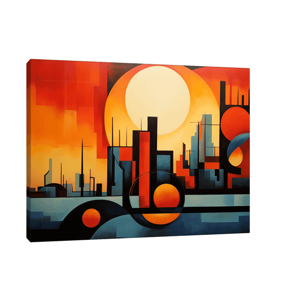 City sunset - ArtDeco Canvas