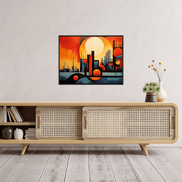 City sunset - ArtDeco Canvas